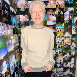 Off white and gray sweatshirt :)